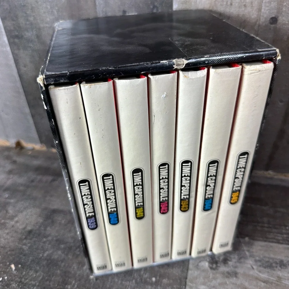 Time-Life Time Capsule WWII Book Set 1939-1945 Complete 7 Volumes w/ Slipcase